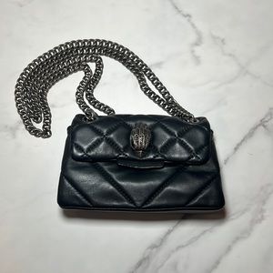 Kurt Geiger London Black Leather Mini Kensington